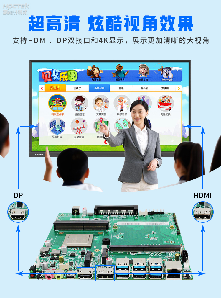 【高能計(jì)算機(jī)新品發(fā)布】飛騰D2000國產(chǎn)OPS主板，讓教育設(shè)備智慧融合！(圖5)